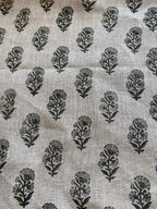 Thorian Block Printed Handloom Linen Linen Fabric