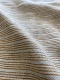 Natural Block Multistriped Heavy Linen Fabric for Upholstery Swatch fabric swatch