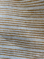 7 Yards Cut Out-Natural Block Multistriped Heavy Linen Fabric Linen Fabric