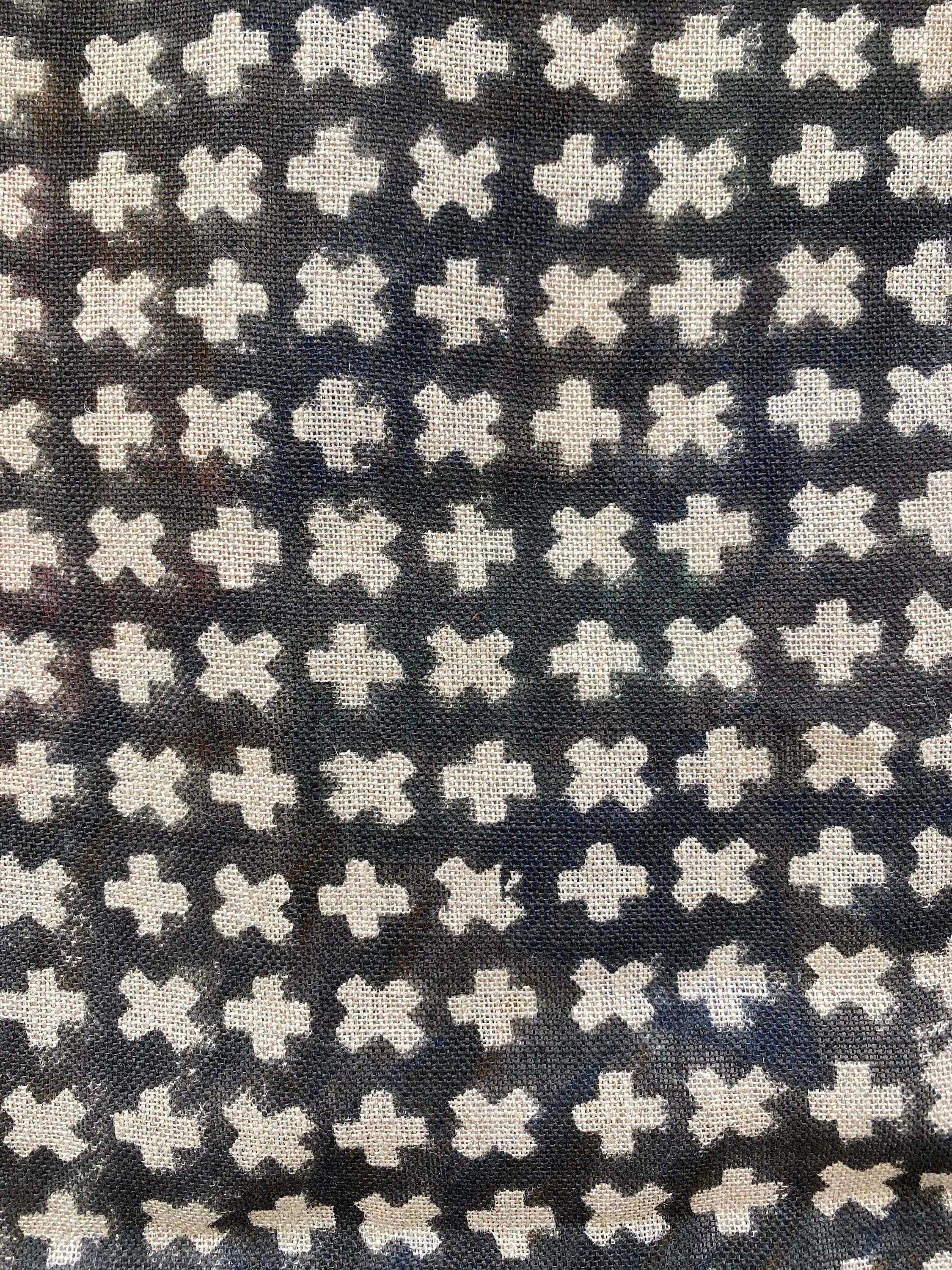 Enoki Designer Linen Fabric Black Linen Fabric