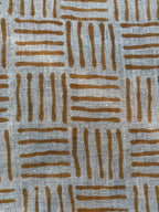 Danny Designer Hand Block Print Linen Linen Fabric