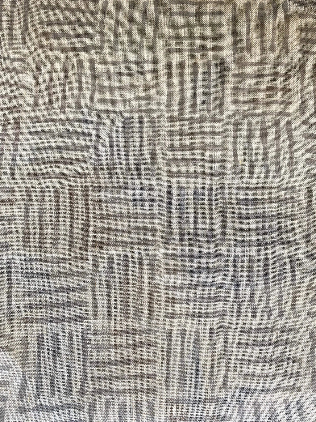Danny Designer Hand Block Print Linen Linen Fabric