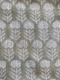 Edison Hand Block Printed Indian Linen Fabric Swatch fabric swatch