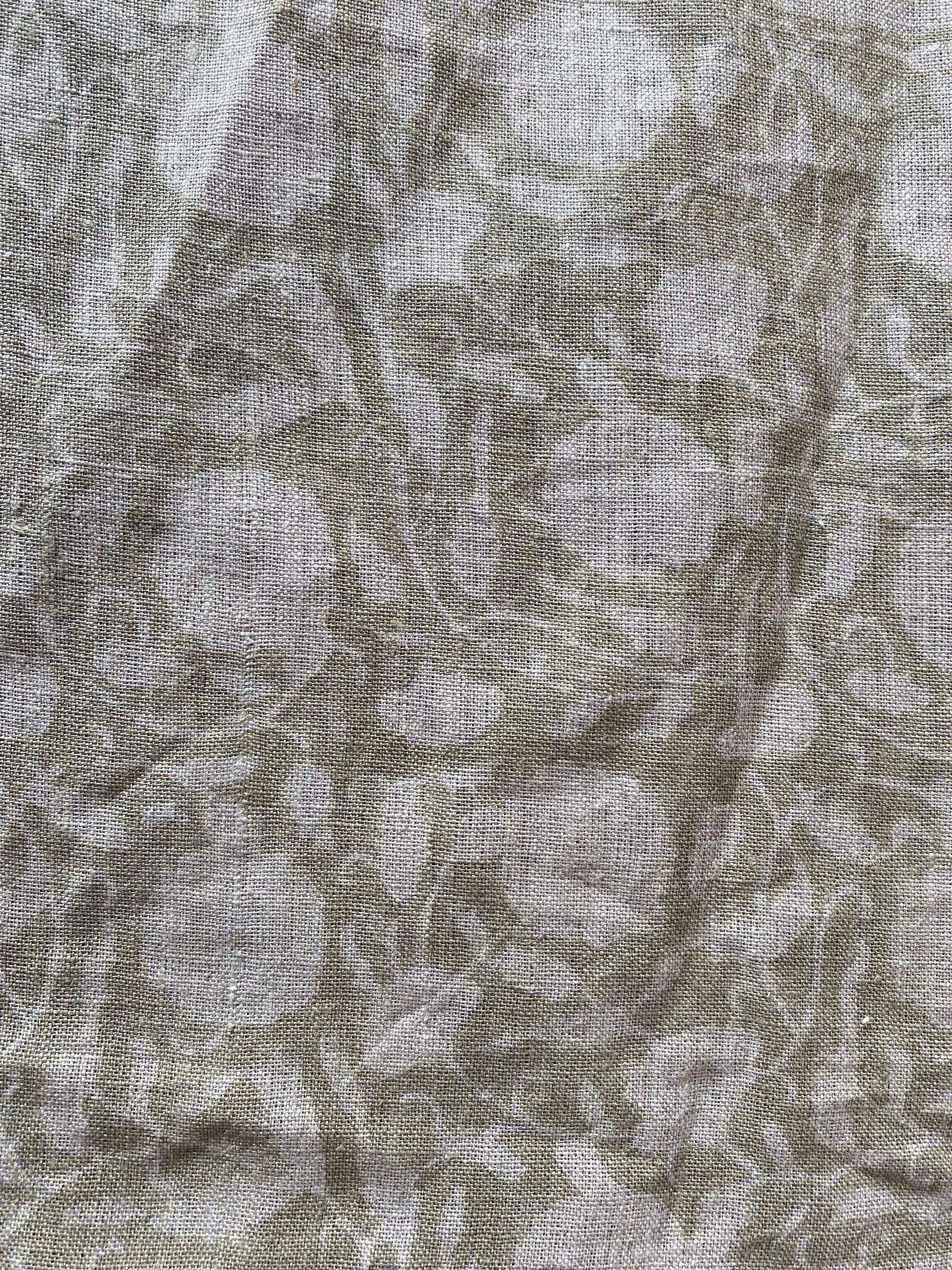 Opal Hand Block Printed Linen Linen Fabric