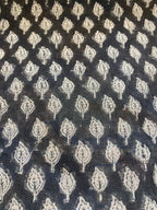 Rolly Block Printed Linen Fabric Linen Fabric