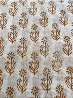 Jones Cotton Block Print Fabric by the Yard Cotton Fabric