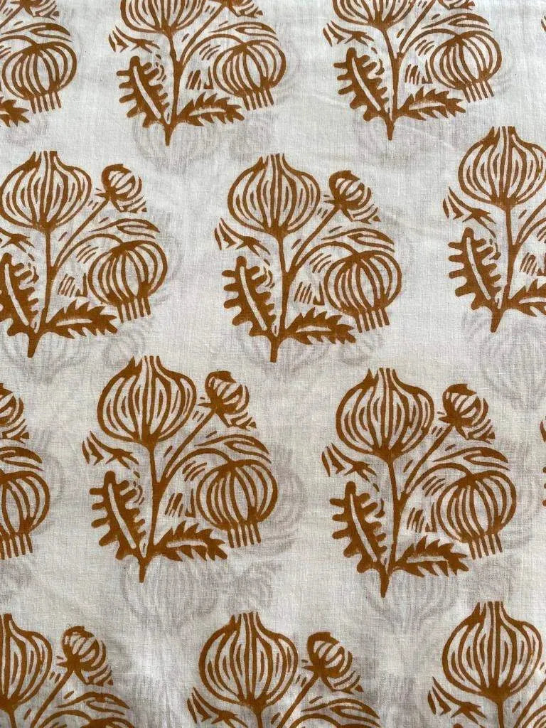 Delphi Block Print Cotton Fabric Cotton Fabric