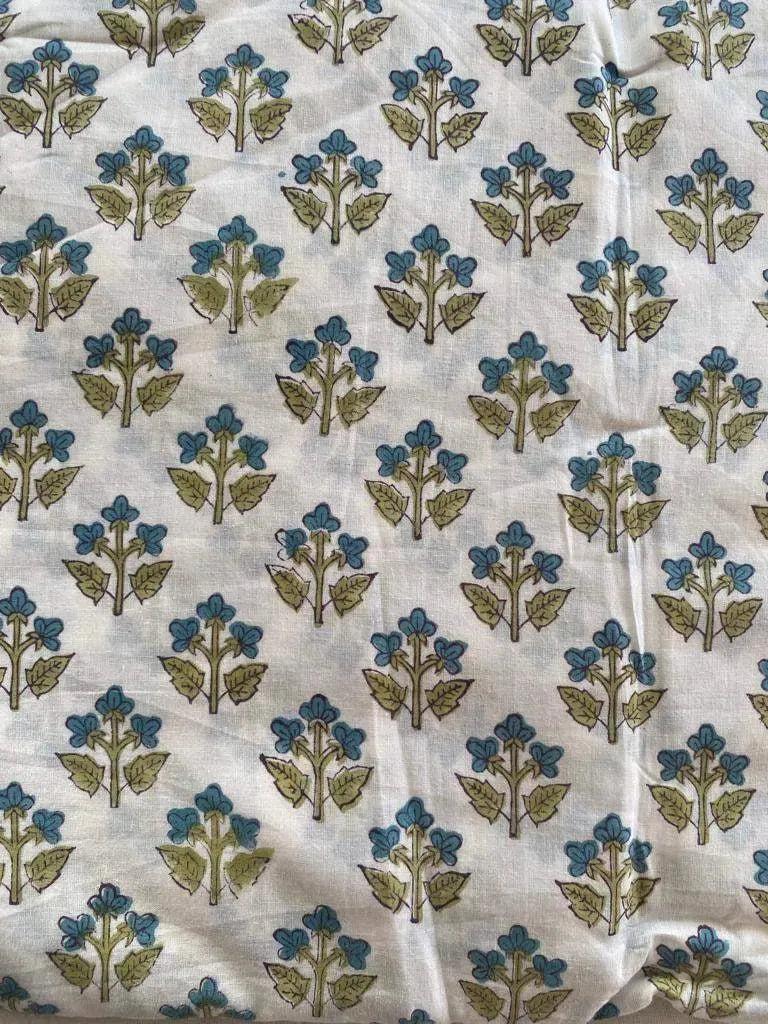 Lenny Red Floral Cotton Fabric by the Yard Cotton Fabric