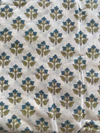 Lenny Red Floral Cotton Fabric by the Yard Cotton Fabric