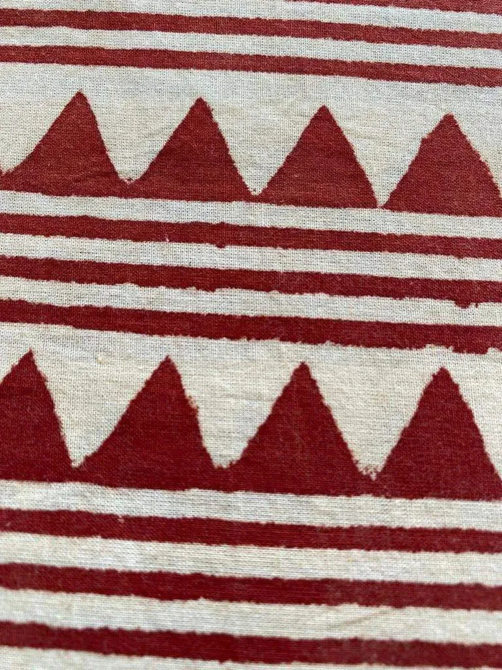 Indian Cotton Block Print Fabric by the Yard -Sewing and Quilting Fabric - Maple Village Lane