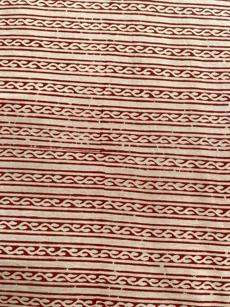 Gwen Hand Block Printed Upholstery Cotton Fabric Cotton Fabric