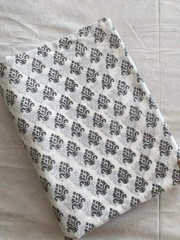 Oswald Cotton Block Print Fabric by the Yard