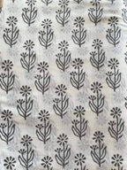 Jones Cotton Block Print Fabric by the Yard Cotton Fabric