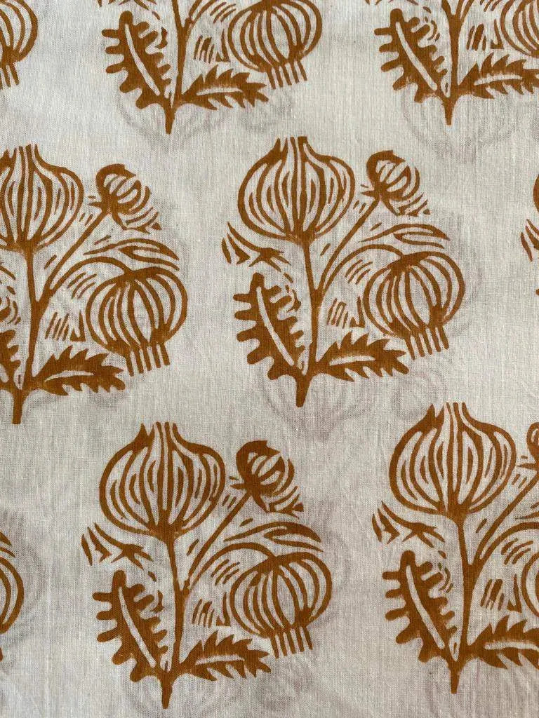 Delphi Block Print Cotton Fabric Cotton Fabric