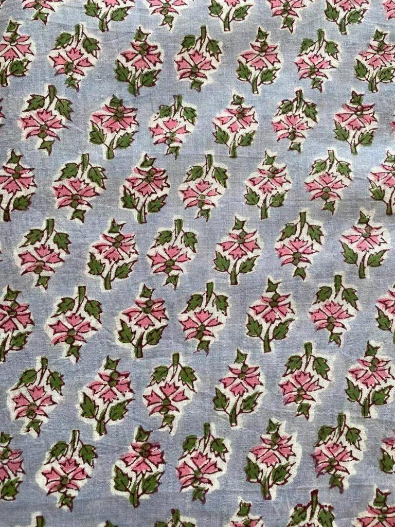 Ila Indian Cotton Block Print Fabric Cotton Fabric