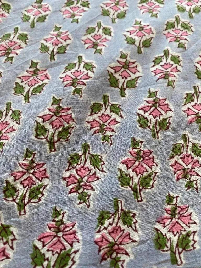 Ila Indian Cotton Block Print Fabric Cotton Fabric