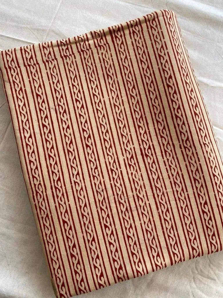 Gwen Hand Block Printed Upholstery Cotton Fabric Cotton Fabric