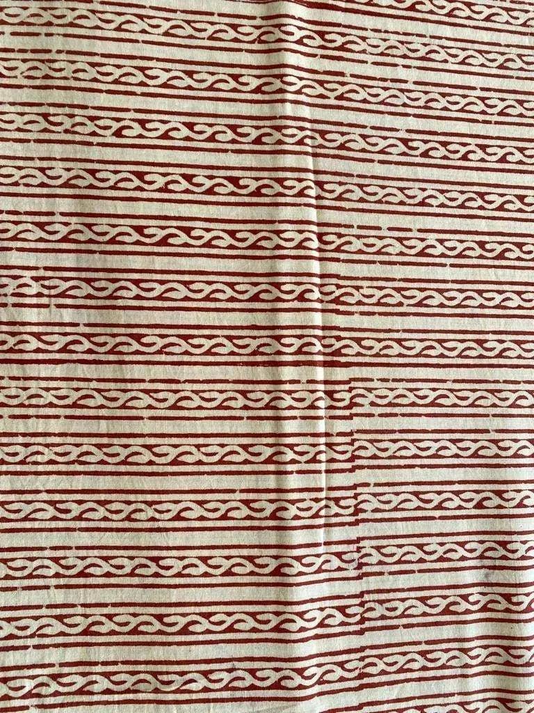 Gwen Hand Block Printed Upholstery Cotton Fabric Cotton Fabric