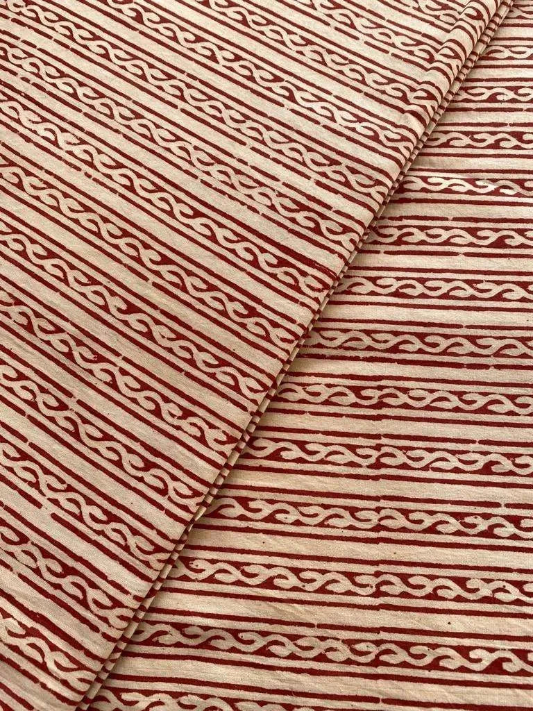 Gwen Hand Block Printed Upholstery Cotton Fabric Cotton Fabric