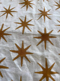 STAR || Indian Hand Block Print Fabric, Indian Linen Fabric, Block Print Fabric, Designer Floral Printing Fabric, Upholstery fabric, - Maple Village Lane