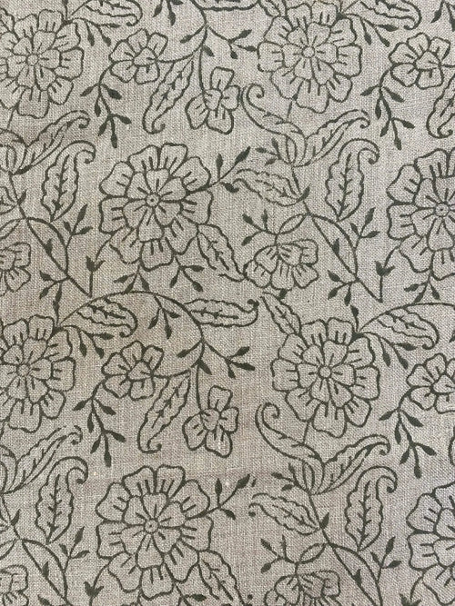 AGIRR Indian Hand Block Print Fabric Linen Fabric