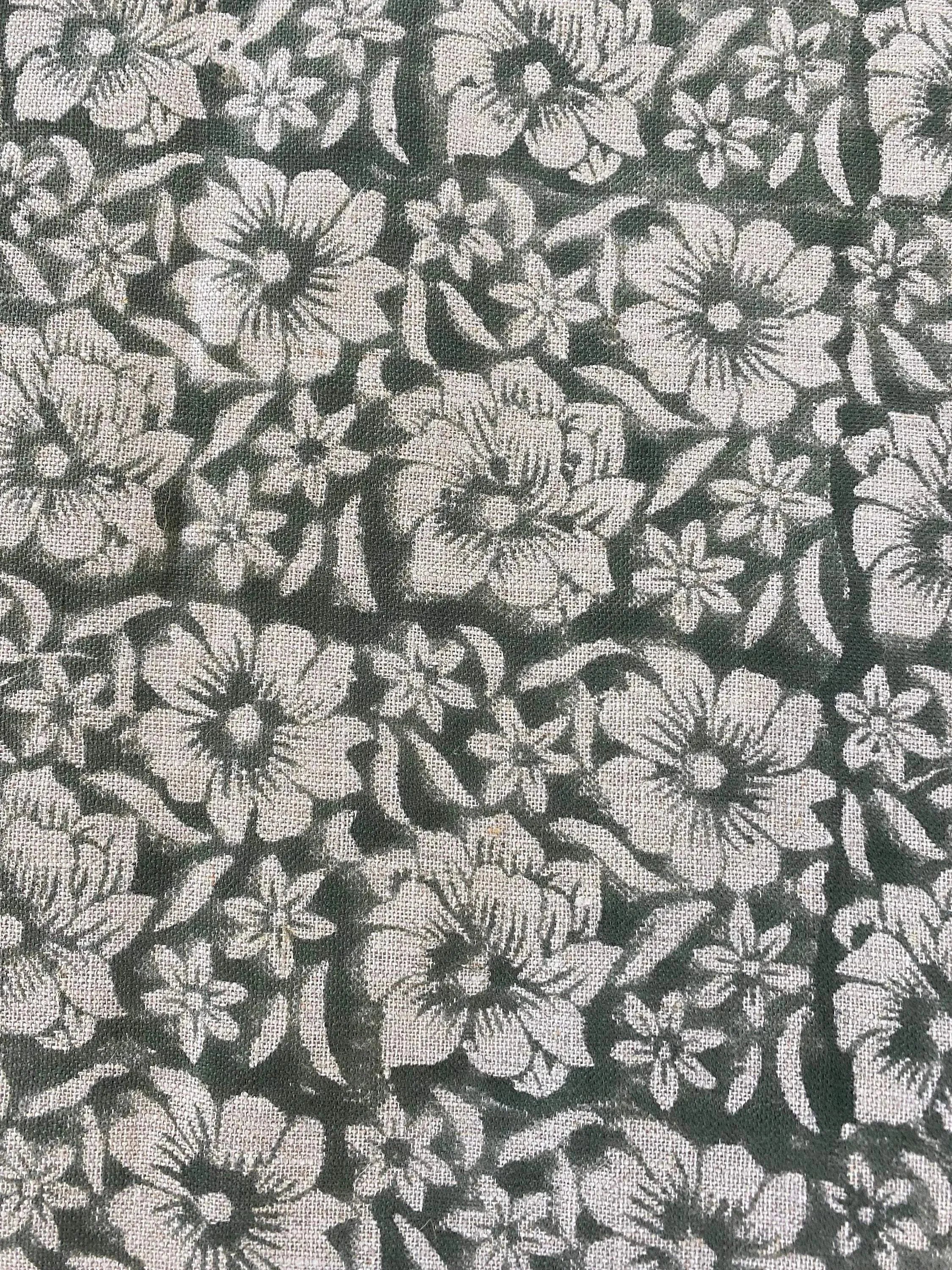 ZAFFRA Hand Block Print Designer Linen Fabric For Upholstery, Curtains Linen Fabric