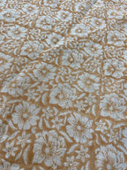 ZAFFRA Hand Block Print Designer Linen Fabric For Upholstery, Curtains Linen Fabric