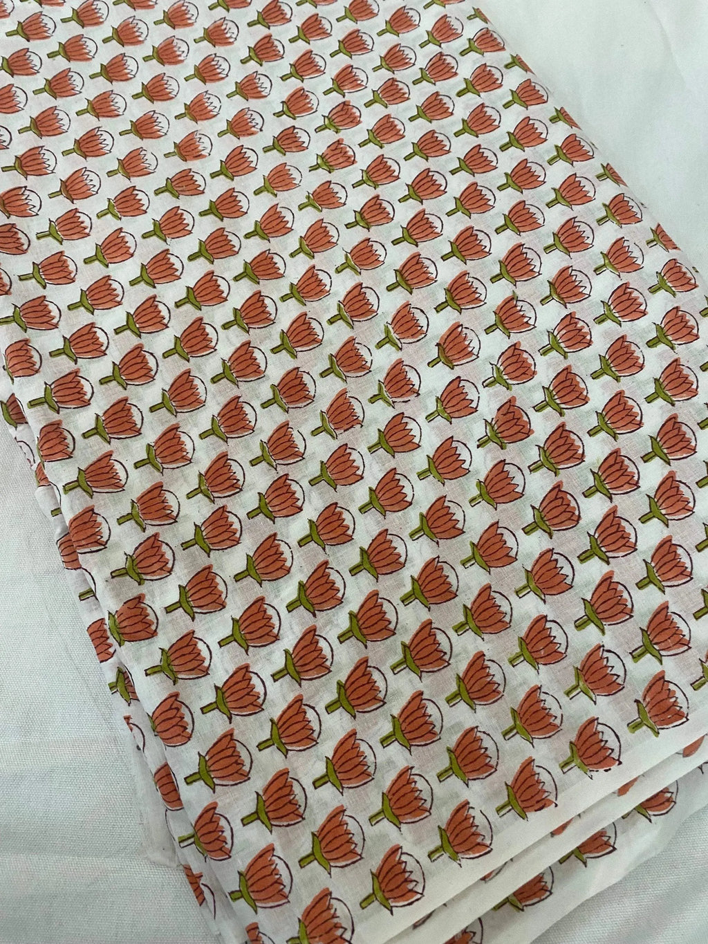 Eleni Hand Block Cotton Fabric Cotton Fabric