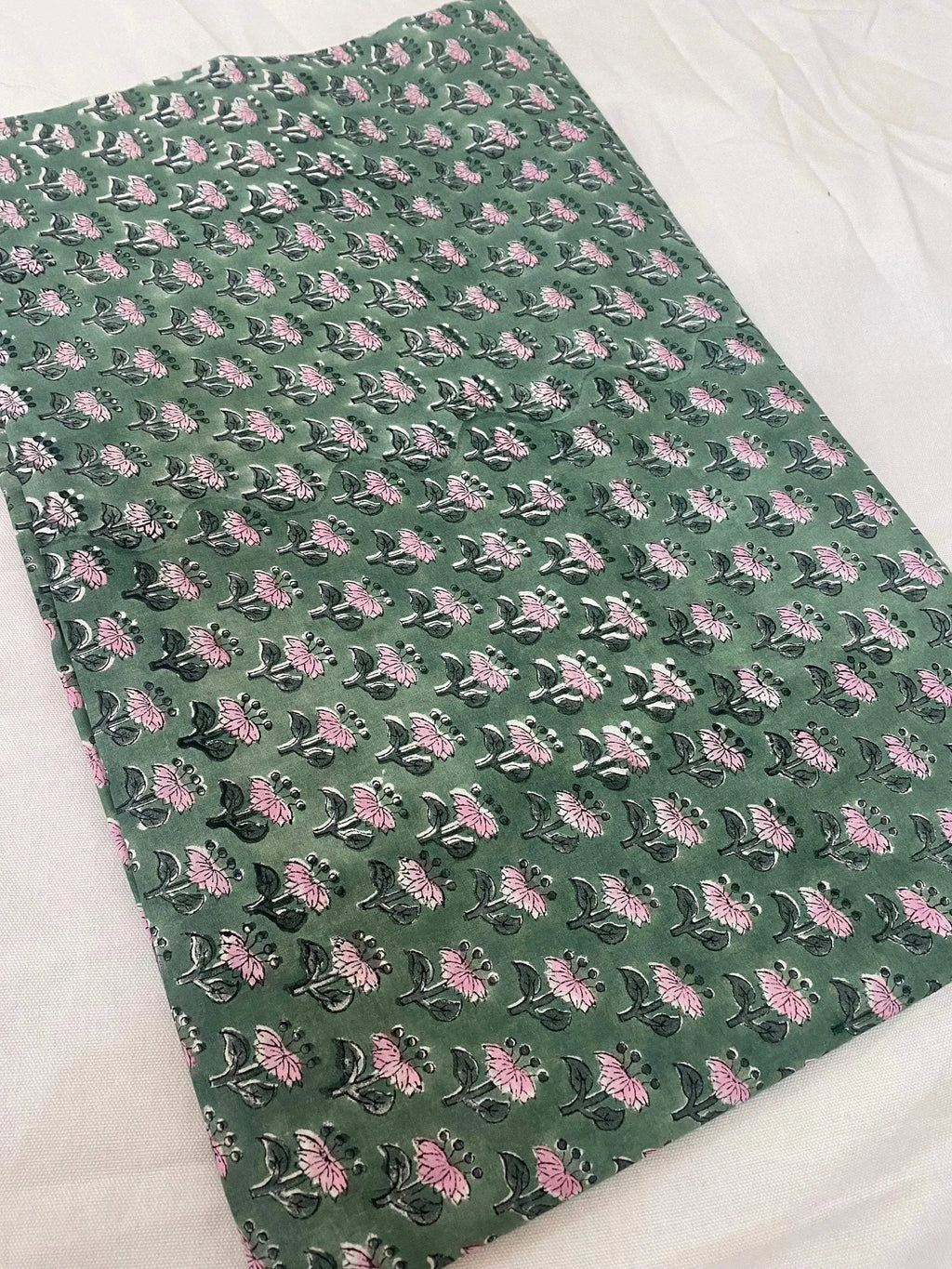 Delina Hand Block Cotton Fabric Cotton Fabric