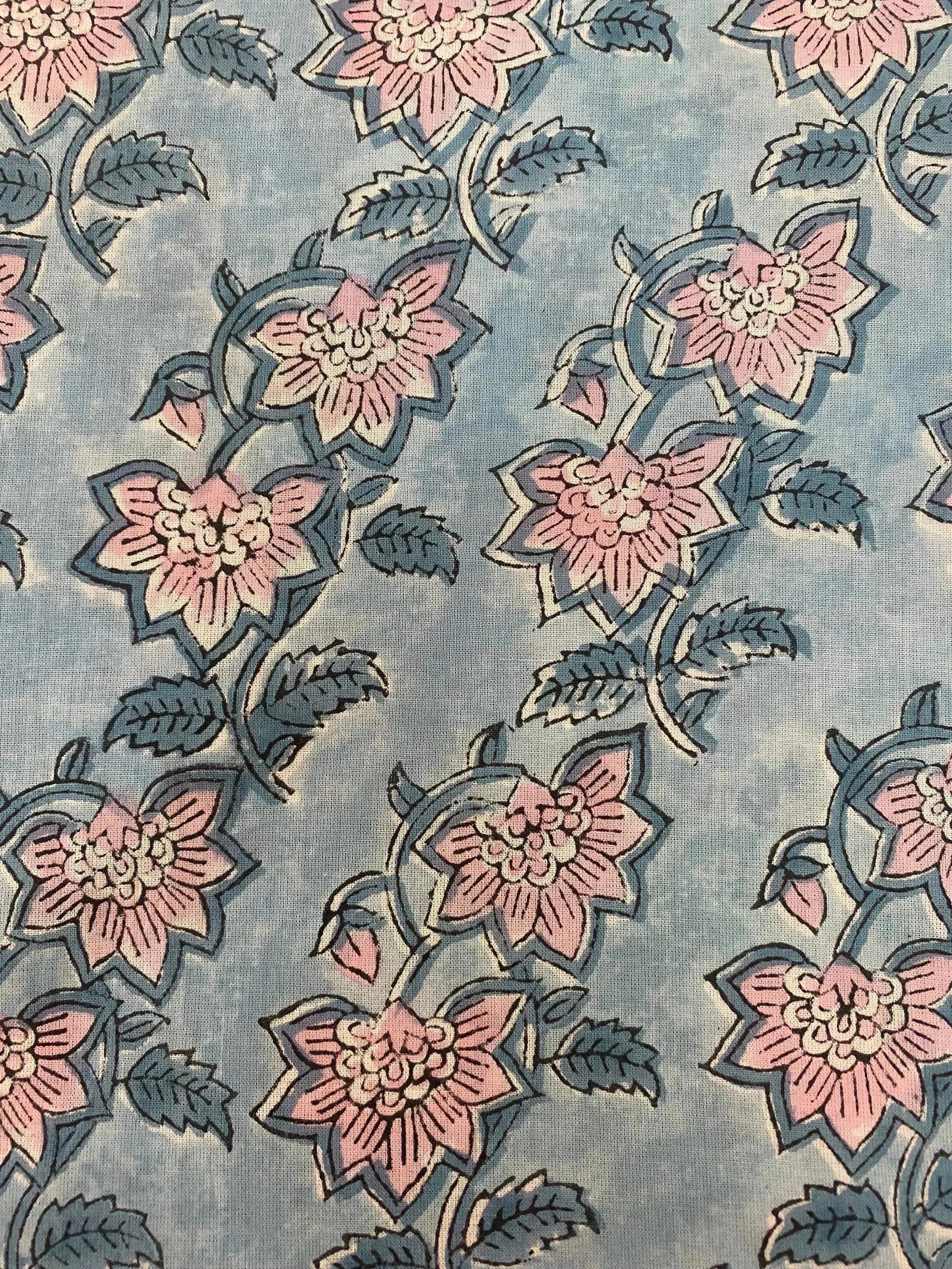 Bria Cotton Block Print Fabric Cotton Fabric