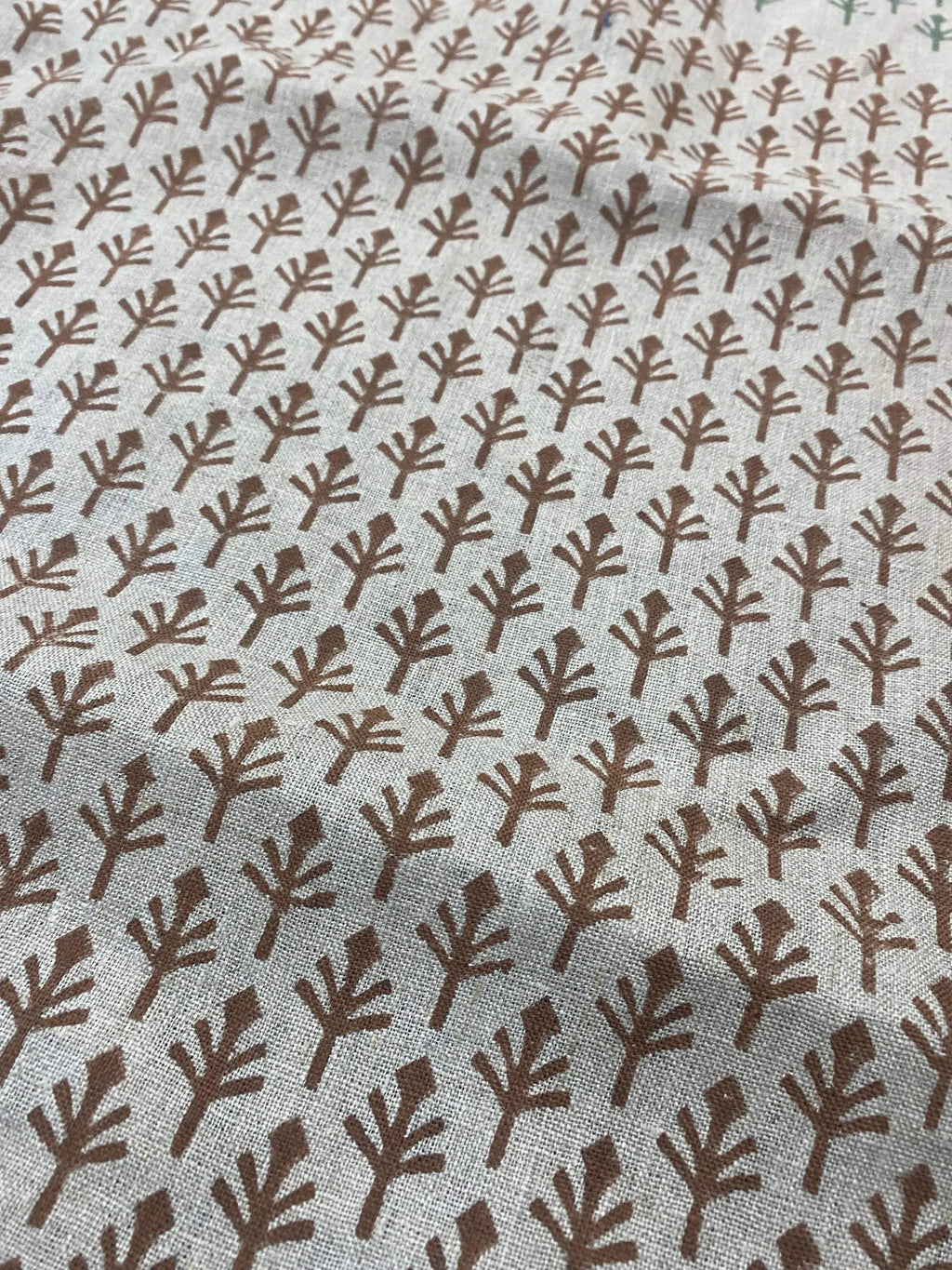 Lena Printed Linen Fabric Linen Fabric