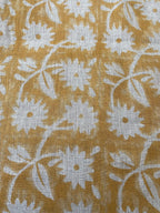 Hayley Hand Block Printed Linen Linen Fabric