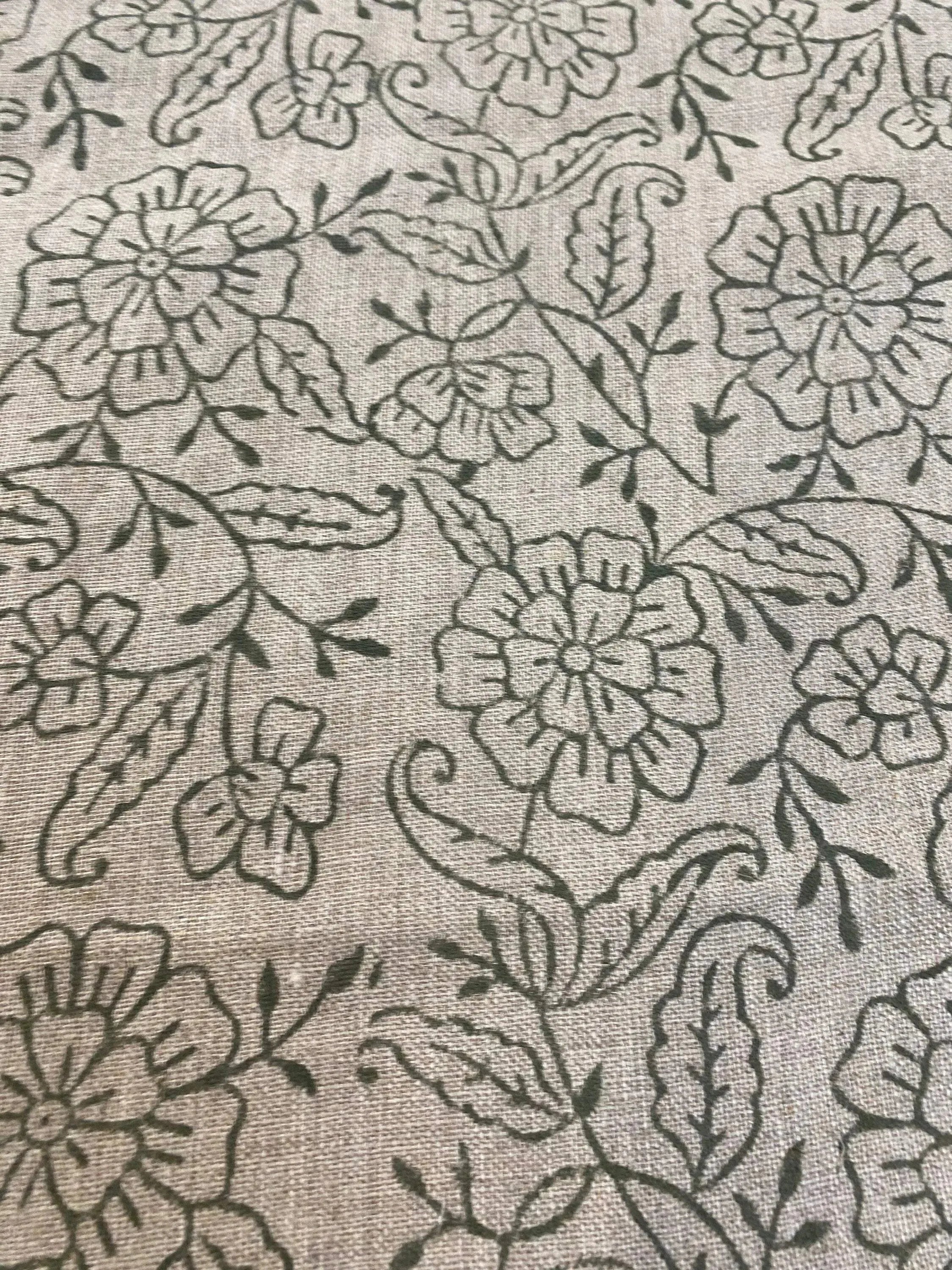 AGIRR Indian Hand Block Print Fabric Linen Fabric