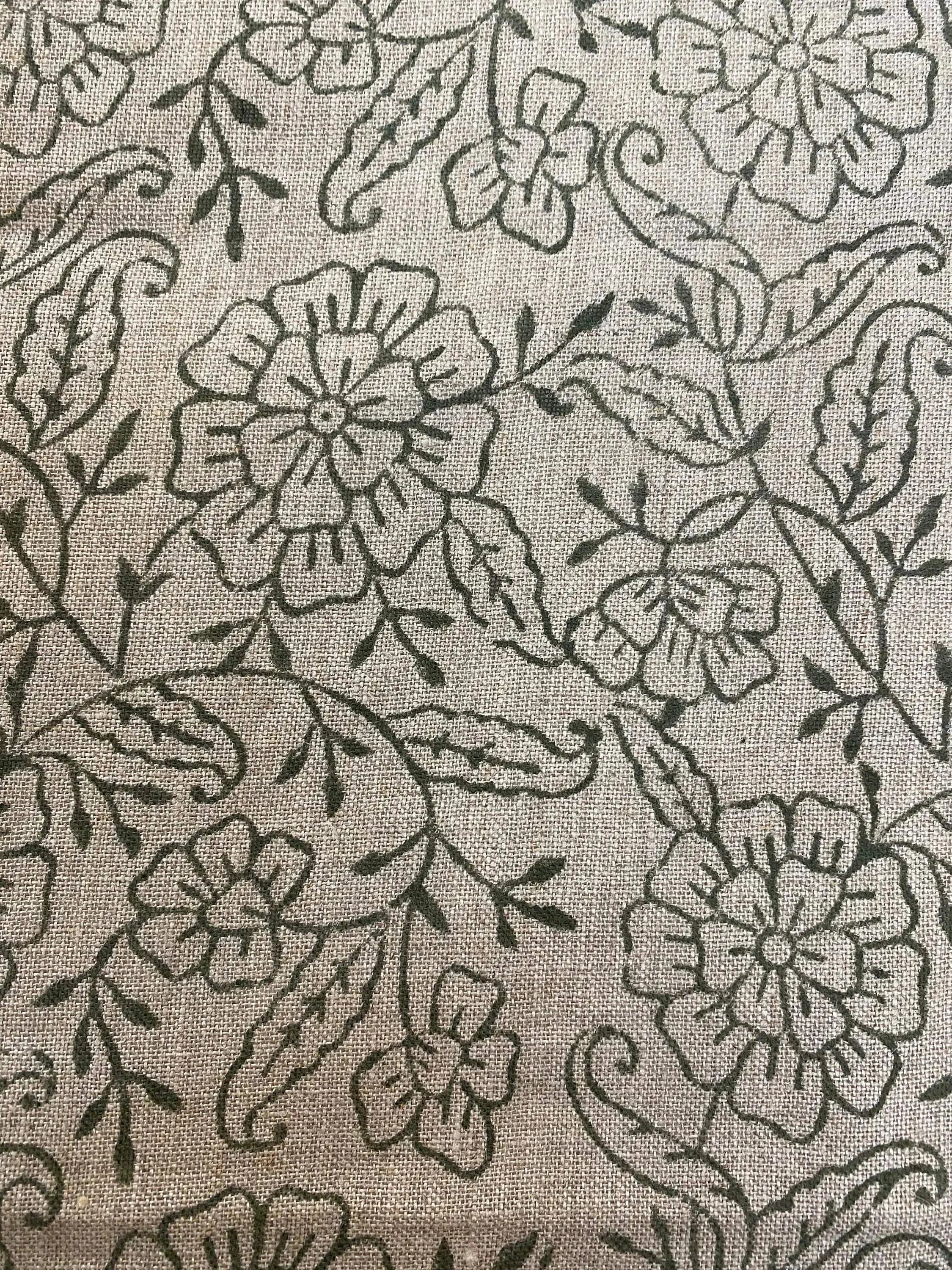 AGIRR Indian Hand Block Print Fabric Linen Fabric