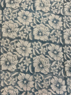ZAFFRA Hand Block Print Designer Linen Fabric For Upholstery, Curtains Linen Fabric