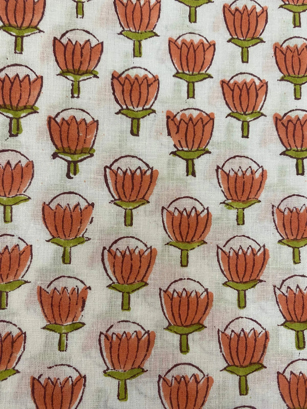Eleni Hand Block Cotton Fabric