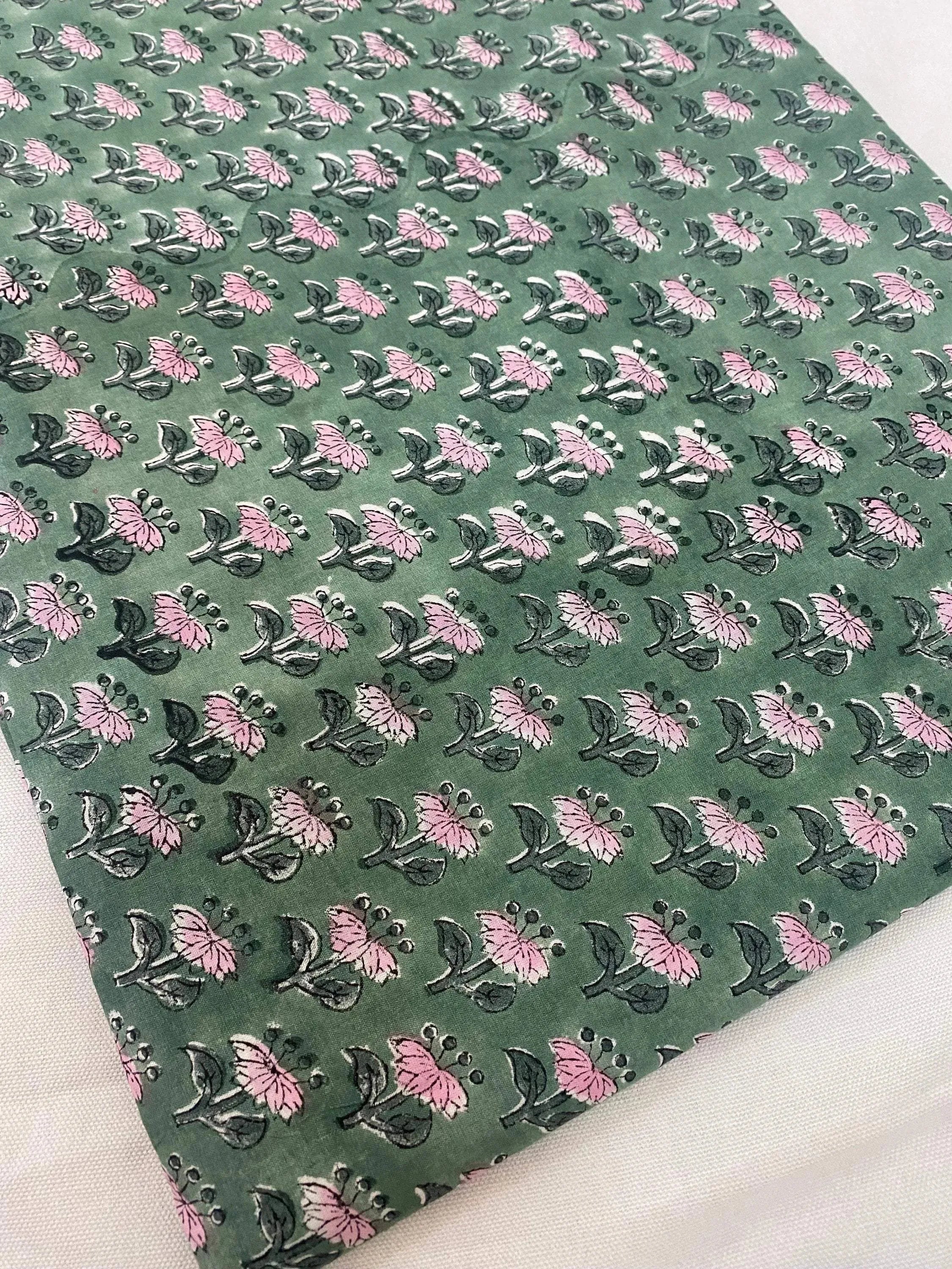 Delina Hand Block Cotton Fabric Cotton Fabric