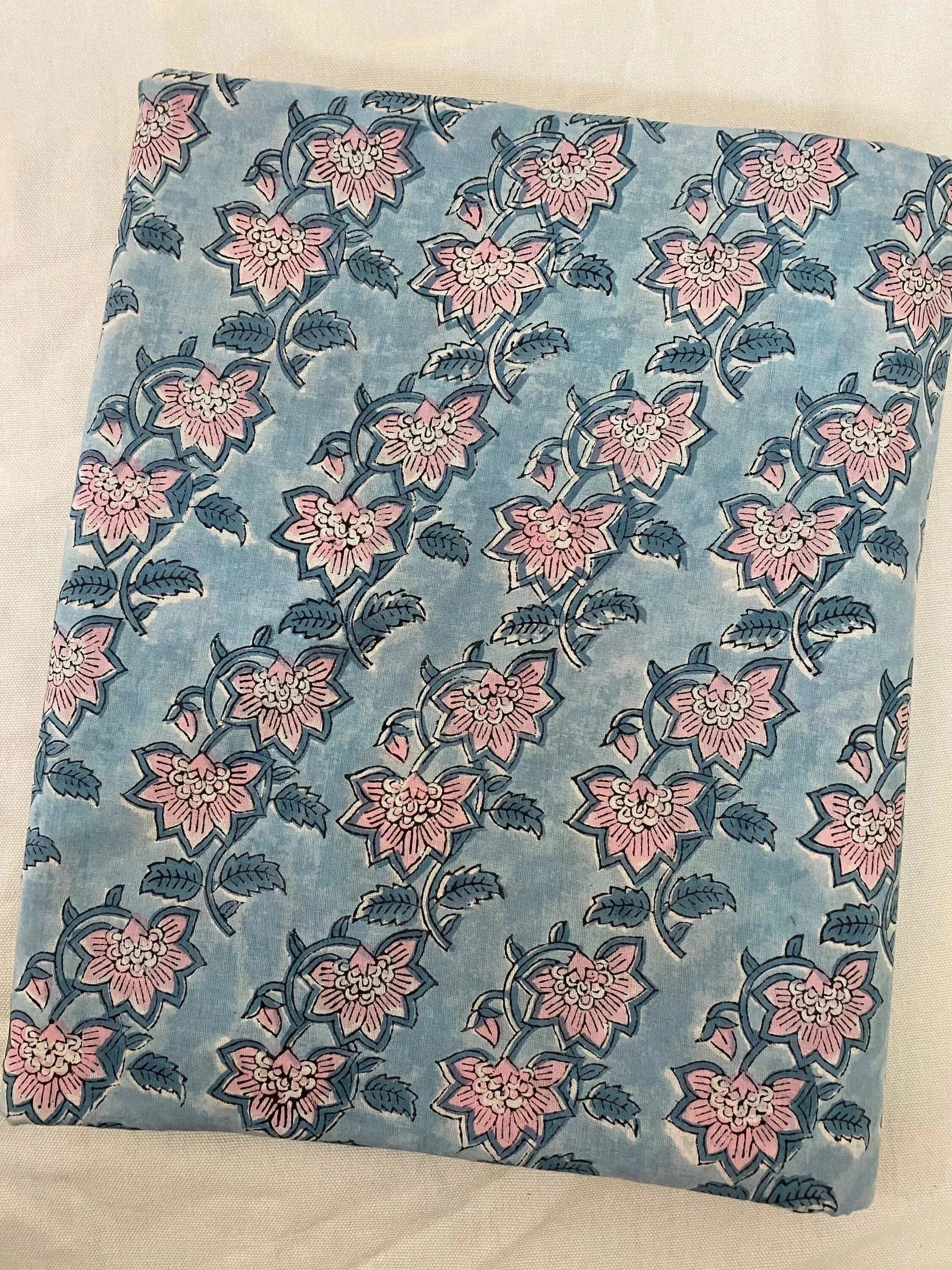 Bria Cotton Block Print Fabric Cotton Fabric