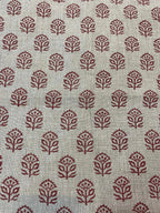 Garland Indian Hand Block Print Linen Fabric Linen Fabric