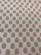 Garland Indian Hand Block Print Linen Fabric Linen Fabric