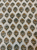 Bea Block Printed Linen Fabric Linen Fabric