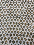 Bea Block Printed Linen Fabric Linen Fabric