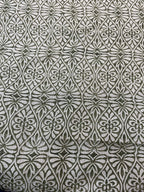 Flint Floral Hand Block Print Fabric Linen Fabric