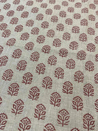 Garland Indian Hand Block Print Linen Fabric Linen Fabric