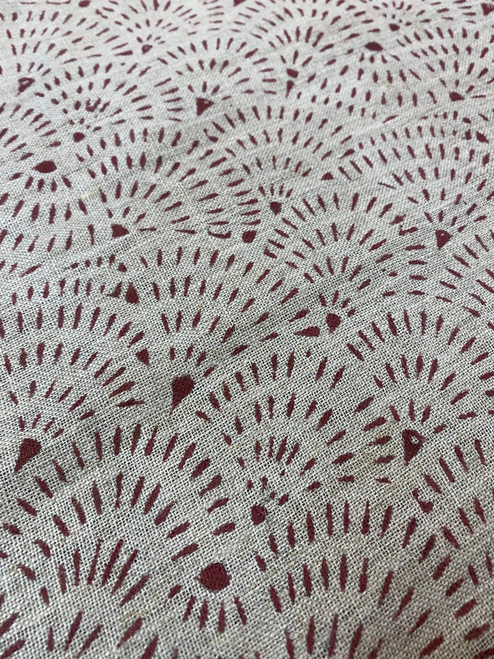 58" inches Indian Hand Block Print Fabric, Indian Linen Fabric, Block Print Fabric, Designer Floral Printing Fabric, Upholstery fabric, - Maple Village Lane