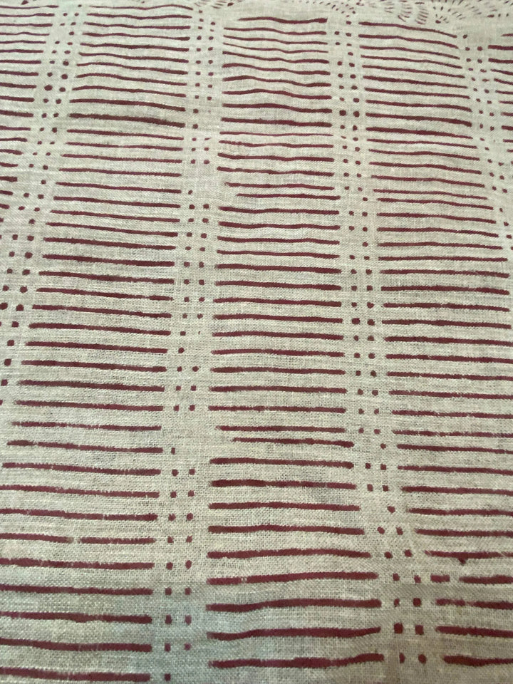 58" inches Indian Hand Block Print Fabric, Indian Linen Fabric, Block Print Fabric, Designer Floral Printing Fabric, Upholstery fabric, - Maple Village Lane