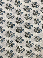 Briannah Indian Block Print Cotton Fabric by the Yard Cotton Fabric