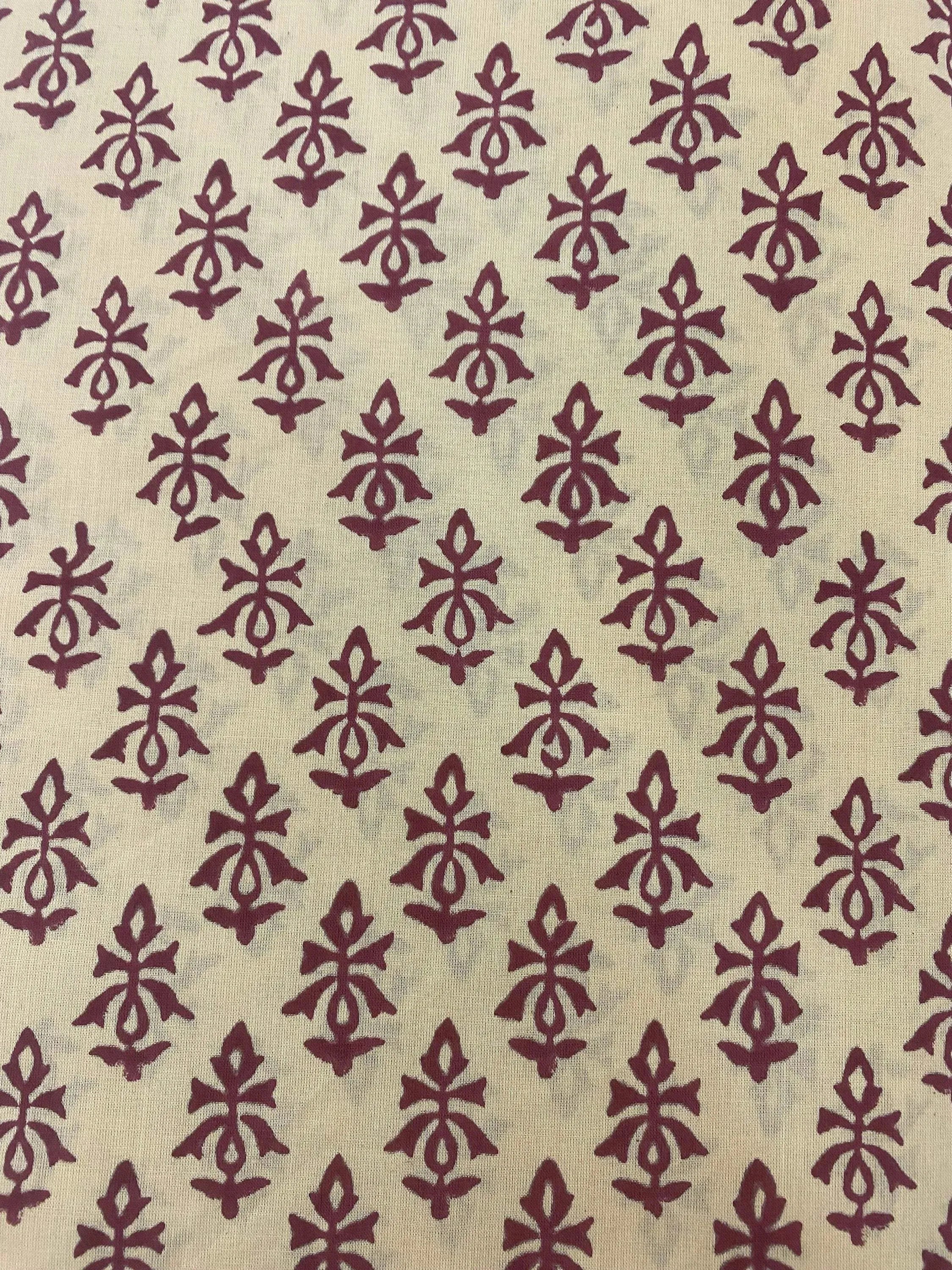 Otis Cotton Block Print Fabric Cotton Fabric
