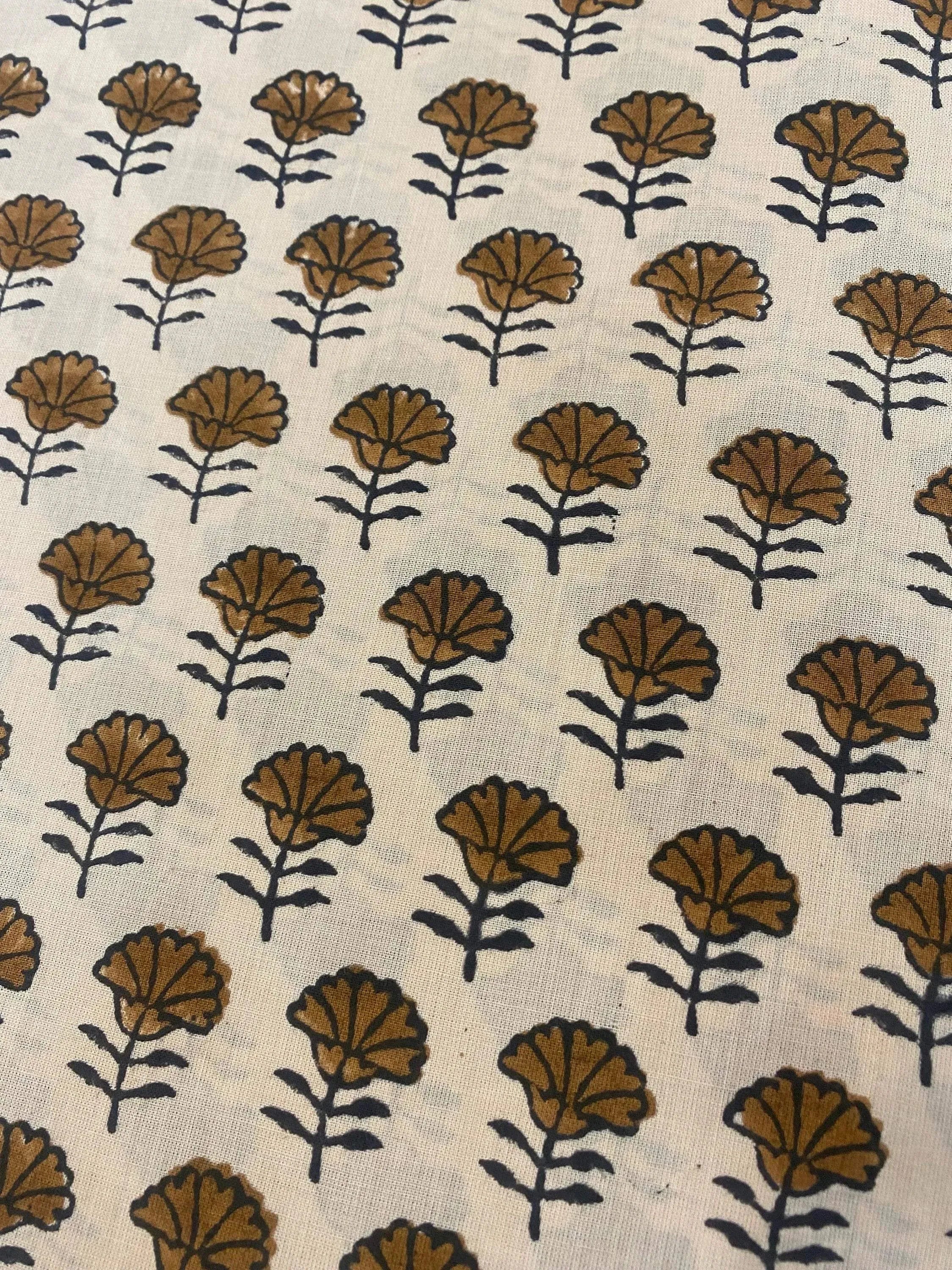 Sabine Hand Block Cotton Cotton Fabric