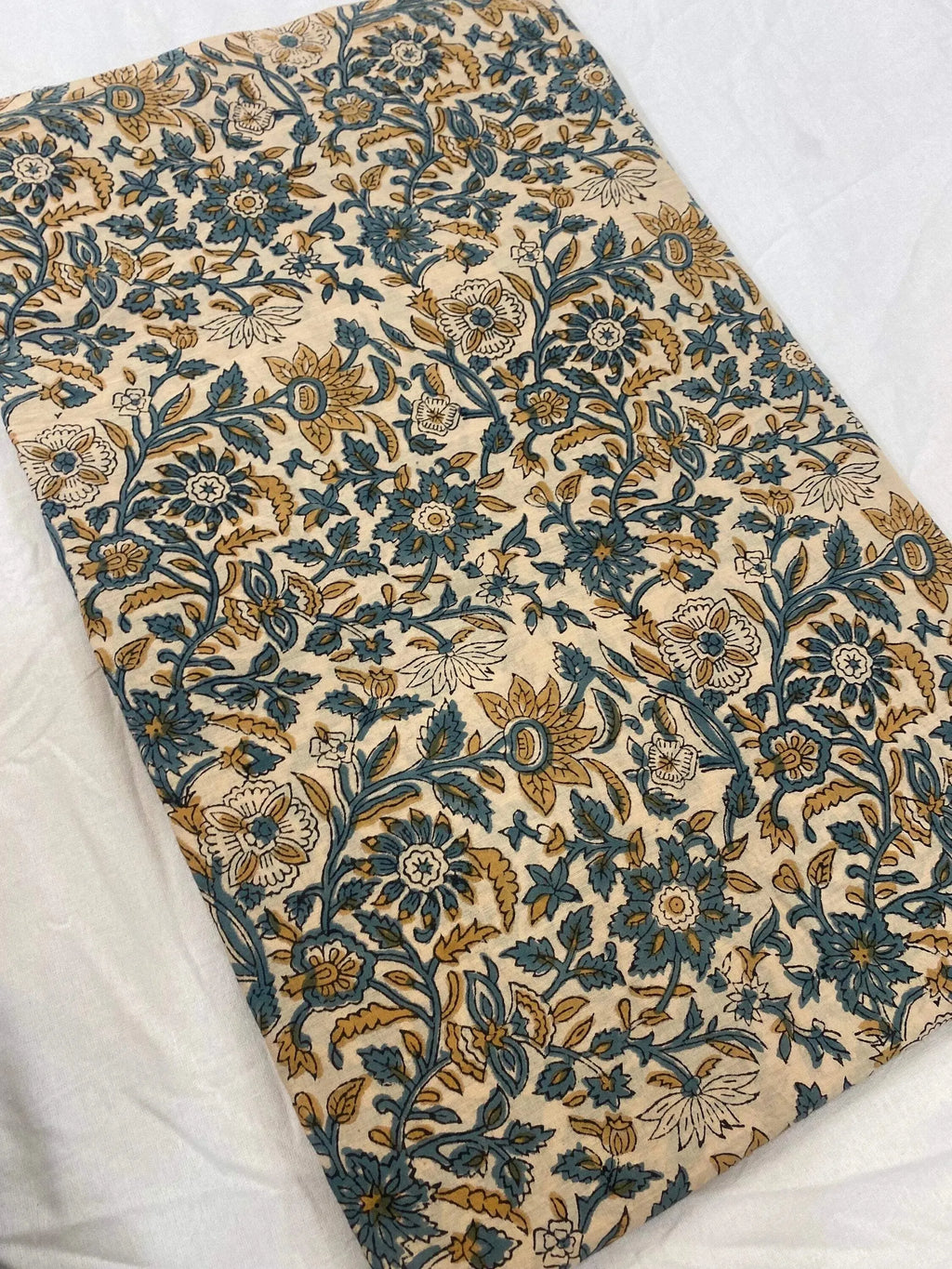 Euphemia Hand Block Printed Cotton Fabric Cotton Fabric